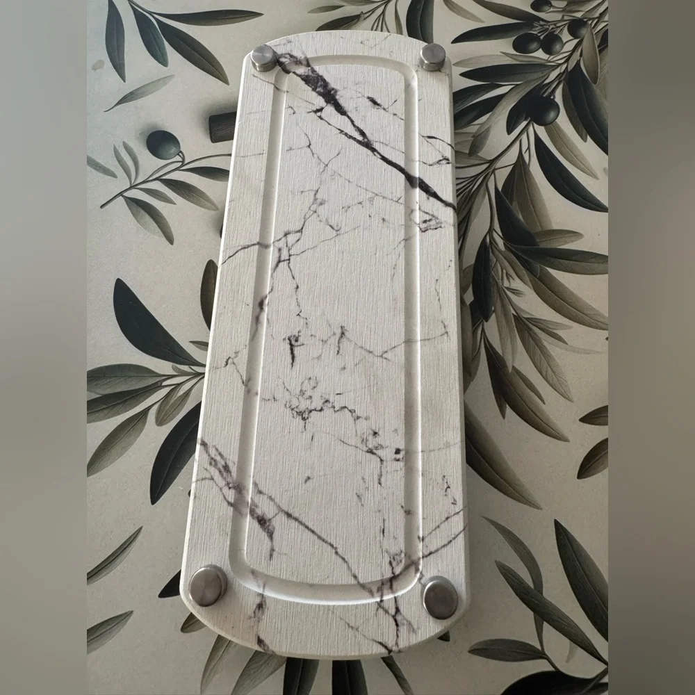 ⭐️Marble Look Wood Hand/Dish Soap Elevated Counter Tray NWT